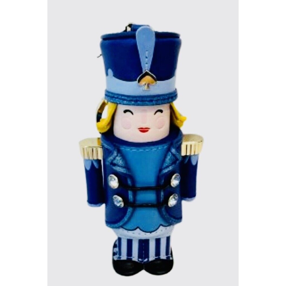 Kate Spade Nutcracker Girl Christmas Keychain Bag Charm Novelty Key Fob NWT